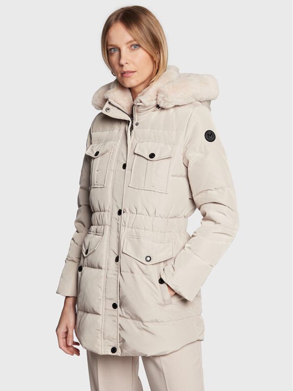 Morgan Morgan Пухено яке 222-GOBY Бежов Regular Fit