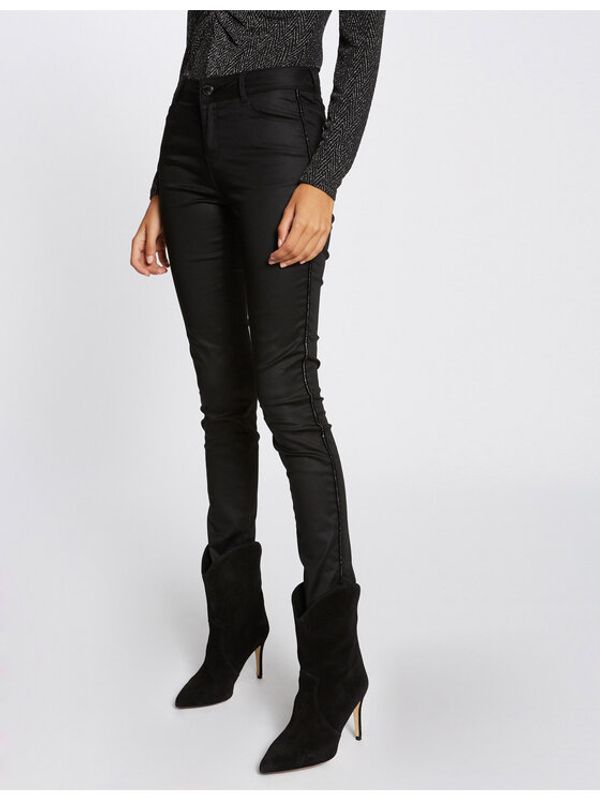 Morgan Morgan Текстилни панталони 212-PRADO Черен Slim Fit