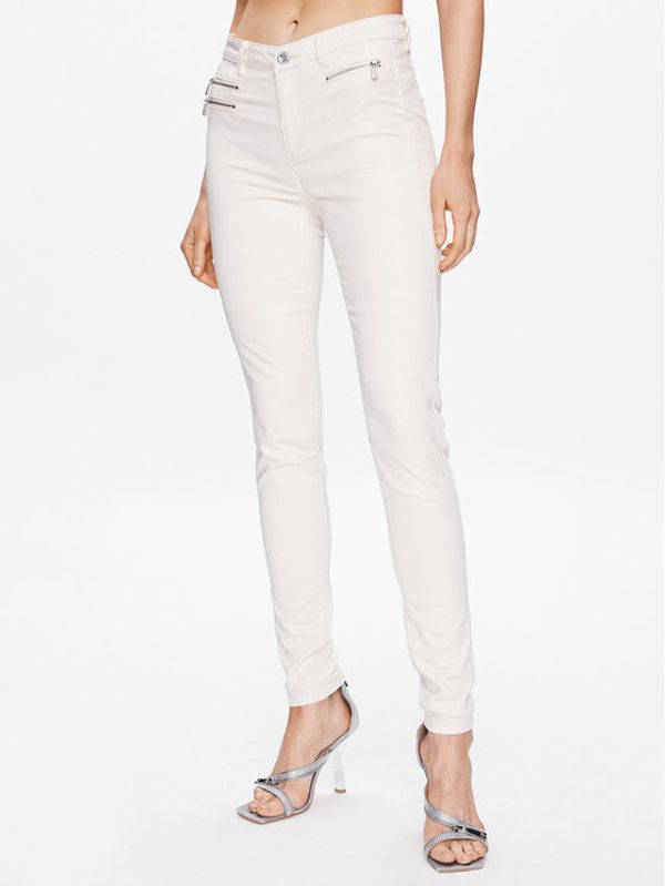 Morgan Morgan Текстилни панталони 222-PALMIER Екрю Slim Fit