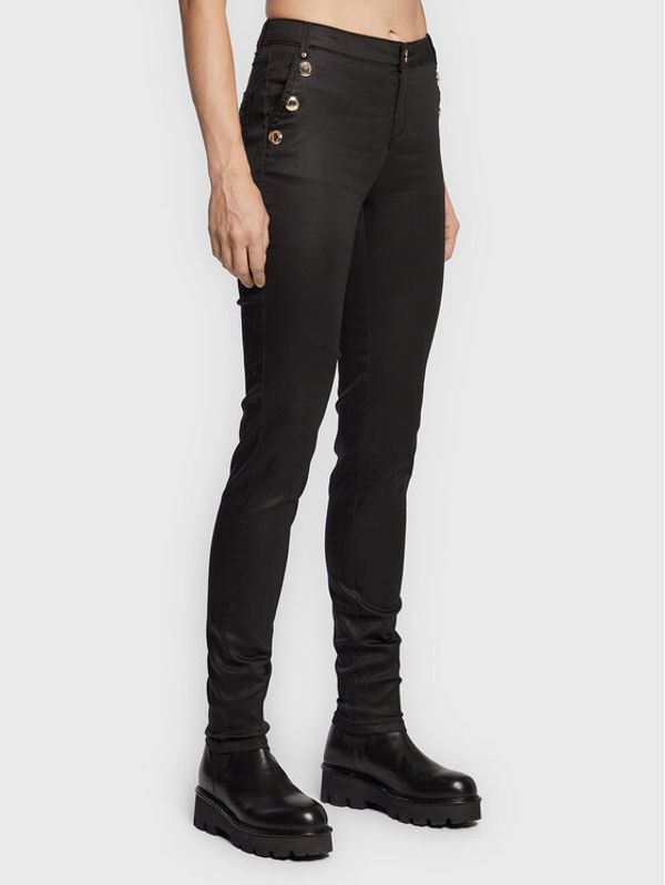 Morgan Morgan Текстилни панталони 222-PAOLO Черен Slim Fit