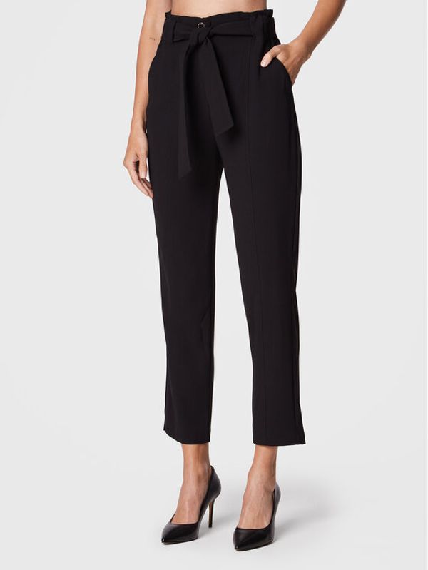 Morgan Morgan Текстилни панталони 222-PIPOU.F Черен Regular Fit