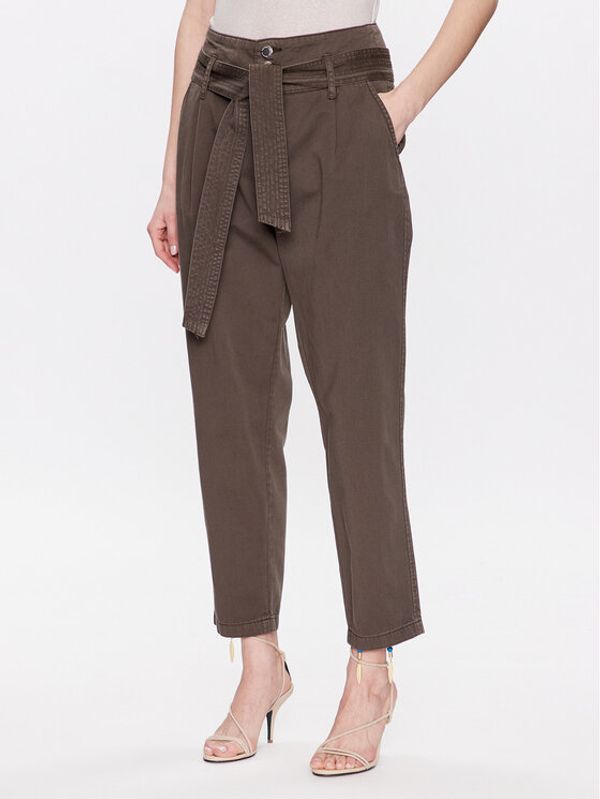 Morgan Morgan Текстилни панталони 231-PSTANG Каки Carrot Fit