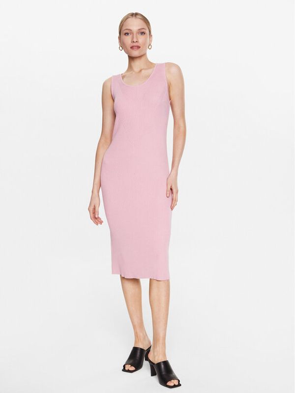 Moss Copenhagen Moss Copenhagen Ежедневна рокля 17523 Розов Basic Fit