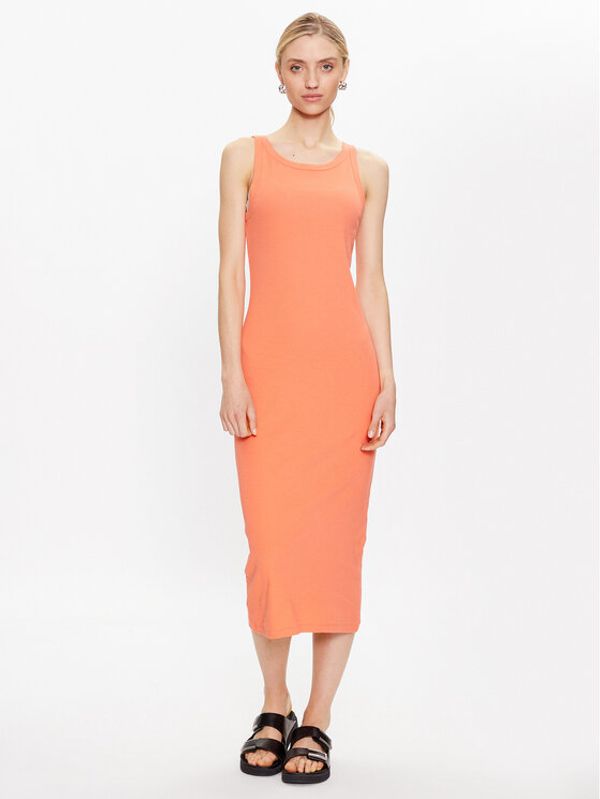 Moss Copenhagen Moss Copenhagen Ежедневна рокля 17527 Оранжев Basic Fit