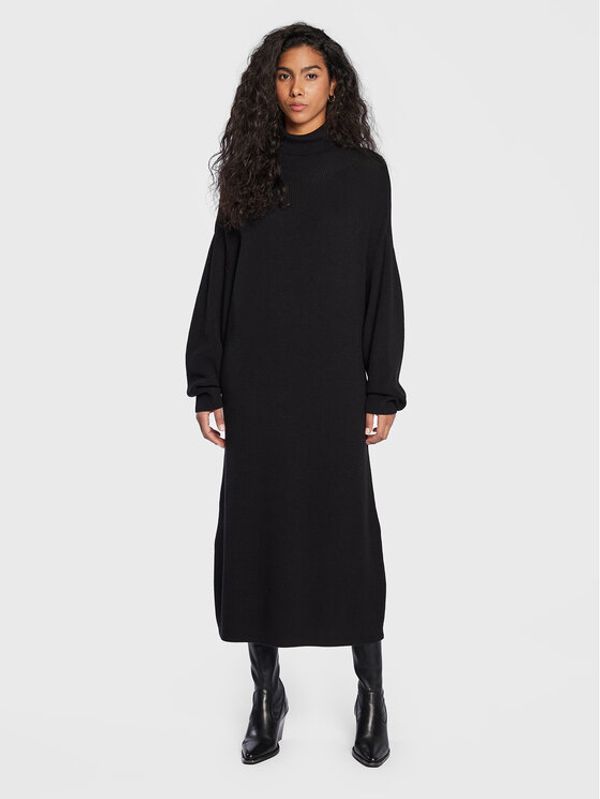 Moss Copenhagen Moss Copenhagen Плетена рокля Magnea 16901 Черен Regular Fit