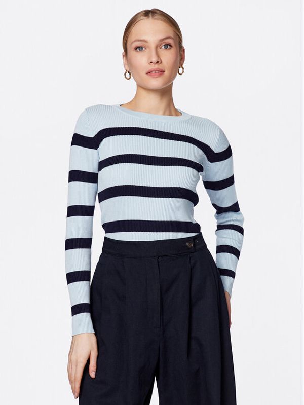 Moss Copenhagen Moss Copenhagen Пуловер Harike 16024 Син Slim Fit