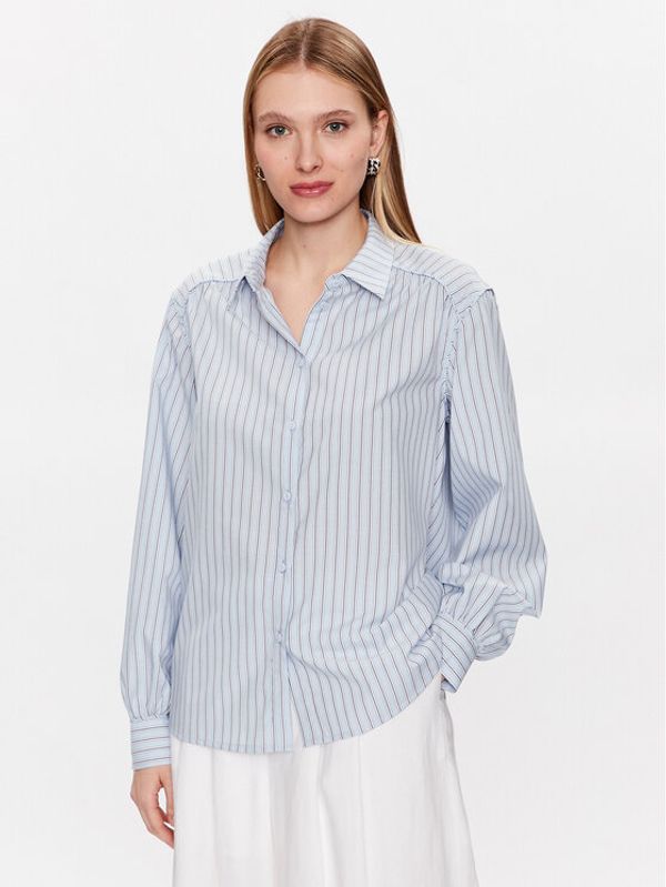 Moss Copenhagen Moss Copenhagen Риза Dorothy 17370 Син Regular Fit