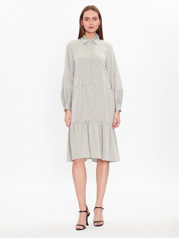 Moss Copenhagen Moss Copenhagen Рокля тип риза Selenia 17290 Син Regular Fit