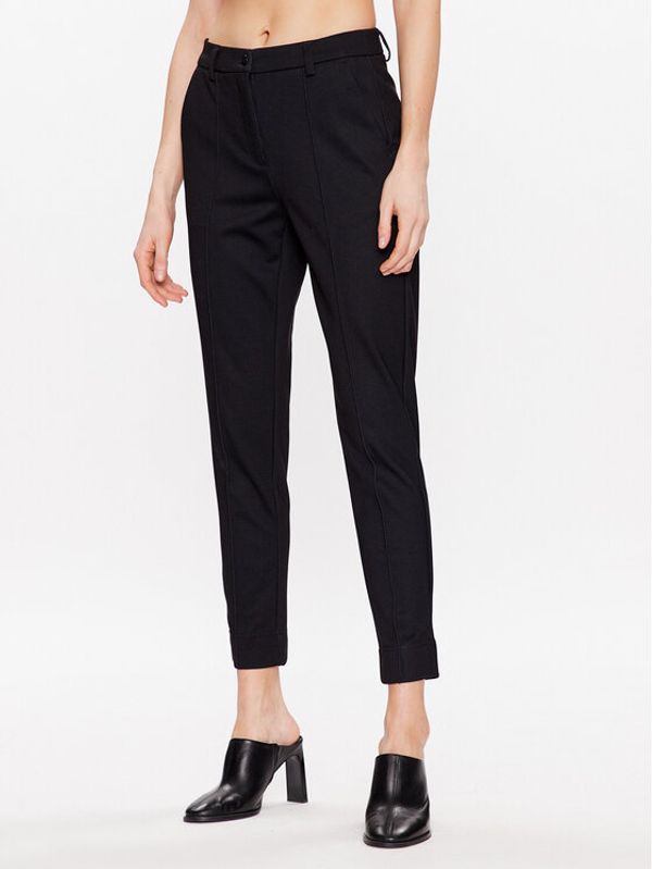 Moss Copenhagen Moss Copenhagen Текстилни панталони 17426 Черен Basic Fit