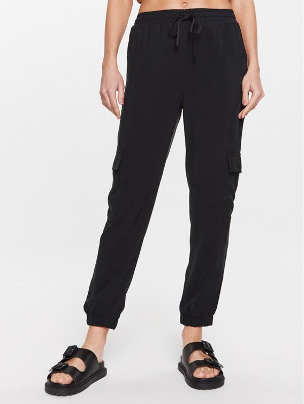 Moss Copenhagen Moss Copenhagen Текстилни панталони 17515 Черен Basic Fit