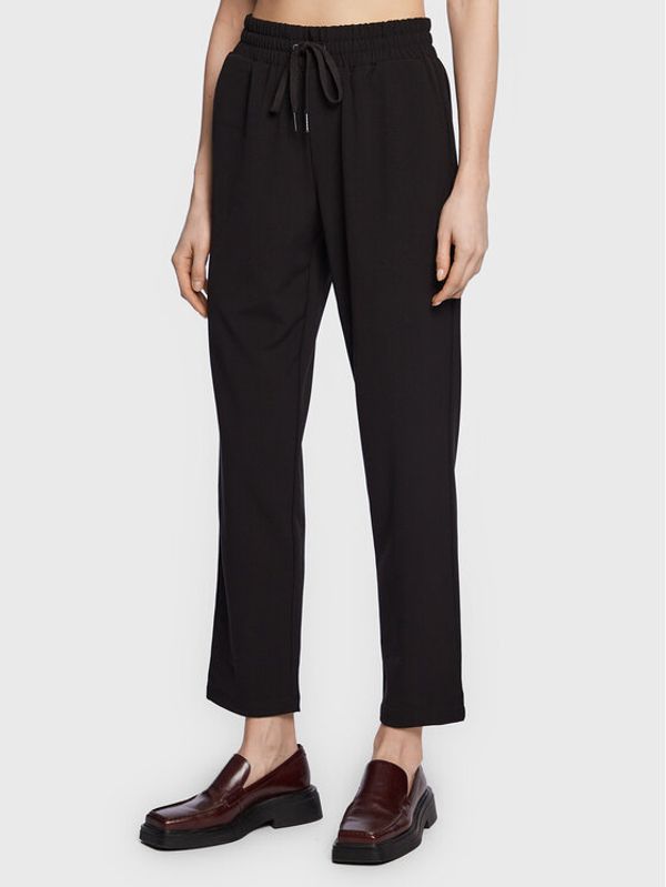 Moss Copenhagen Moss Copenhagen Текстилни панталони Kesia 16940 Черен Relaxed Fit