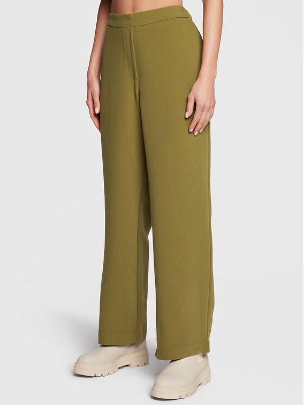Moss Copenhagen Moss Copenhagen Текстилни панталони Taira 16935 Зелен Relaxed Fit
