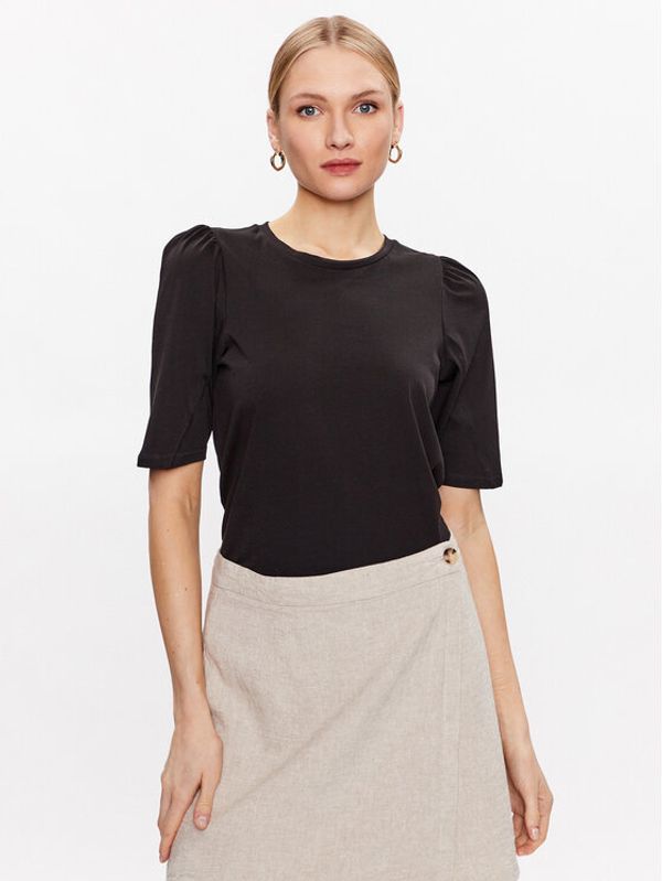 Moss Copenhagen Moss Copenhagen Тишърт Tiffa 17329 Черен Regular Fit