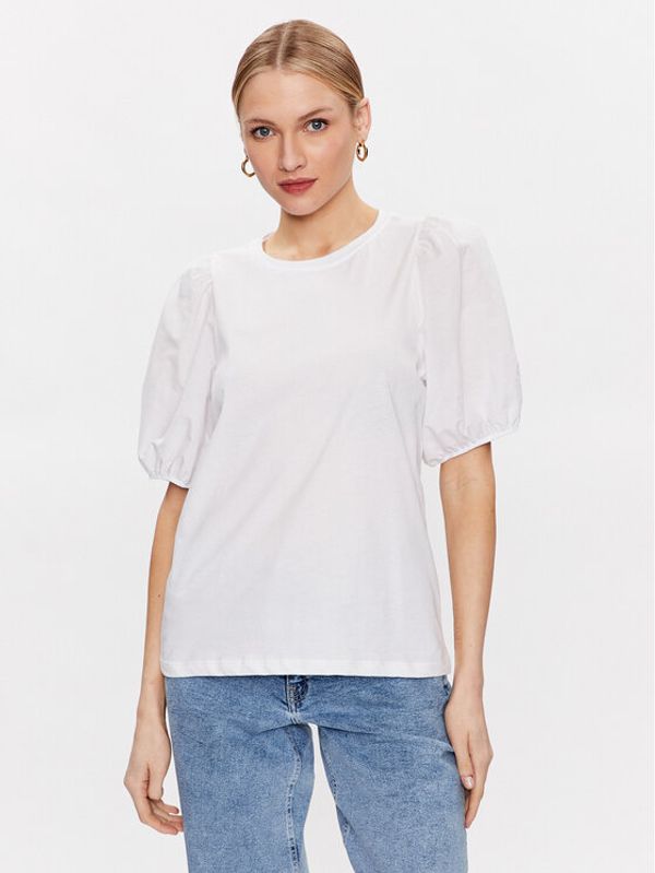 Moss Copenhagen Moss Copenhagen топ 17508 Бял Basic Fit