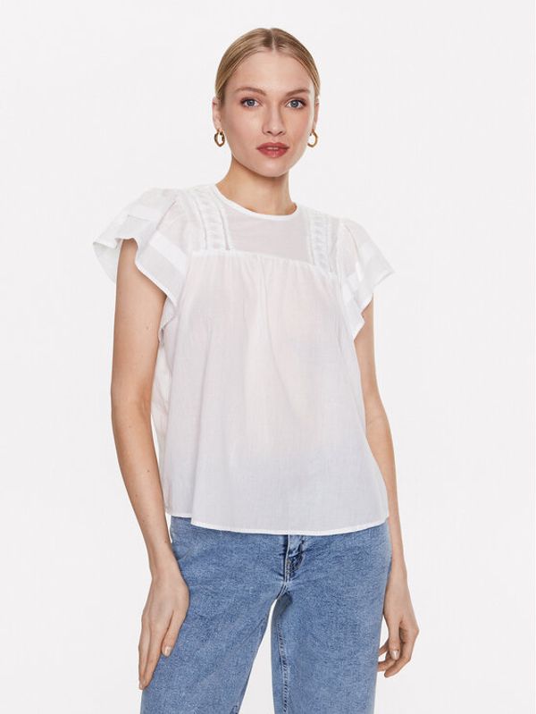 Moss Copenhagen Moss Copenhagen топ 17540 Бял Basic Fit