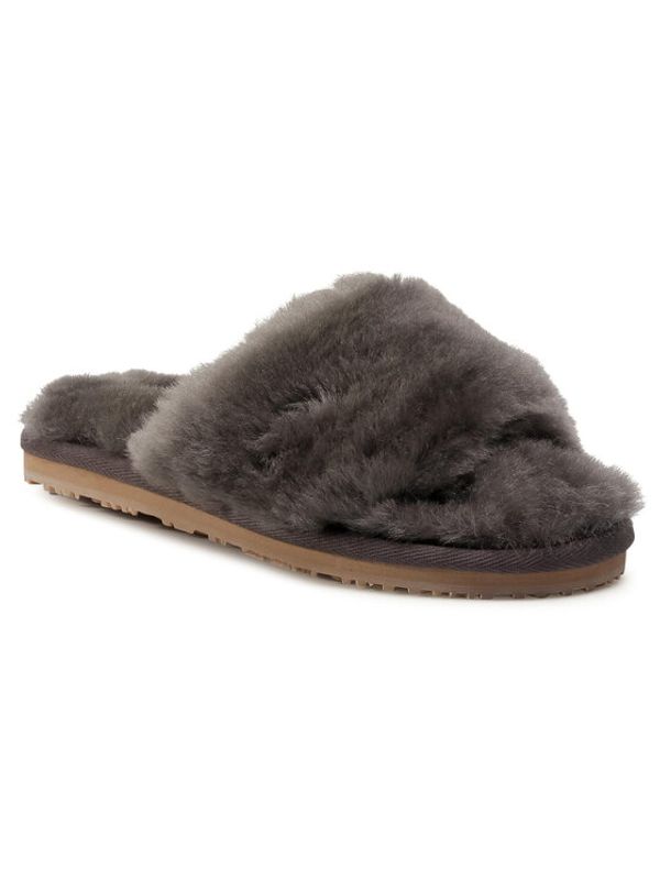 Mou Mou Чехли Sheepskin Fur Slide Slipper FW161001L Сив
