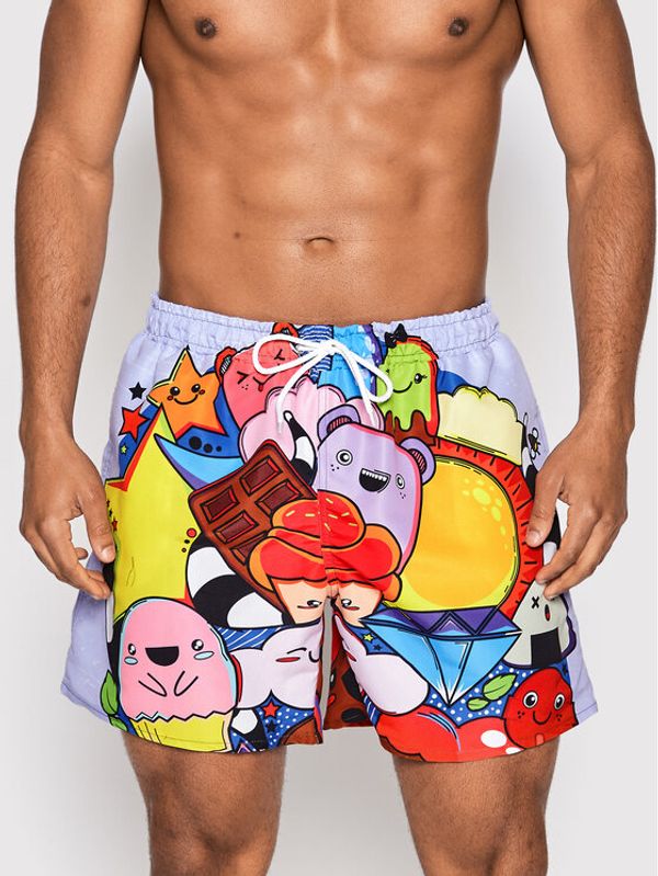 Mr. GUGU & Miss GO Mr. GUGU & Miss GO Плувни шорти Kawaii Виолетов Regular Fit