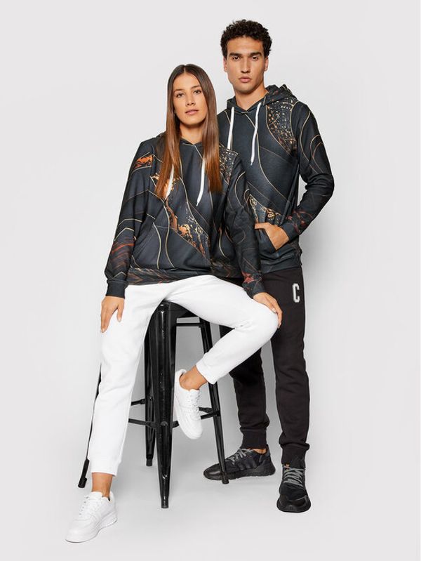 Mr. GUGU & Miss GO Mr. GUGU & Miss GO Суитшърт Unisex Black And Gold Черен Regular Fit