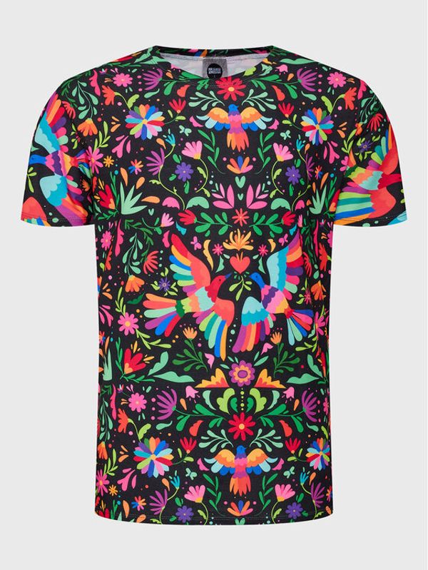 Mr. GUGU & Miss GO Mr. GUGU & Miss GO Тишърт Unisex Black Mexican Folk Цветен Regular Fit