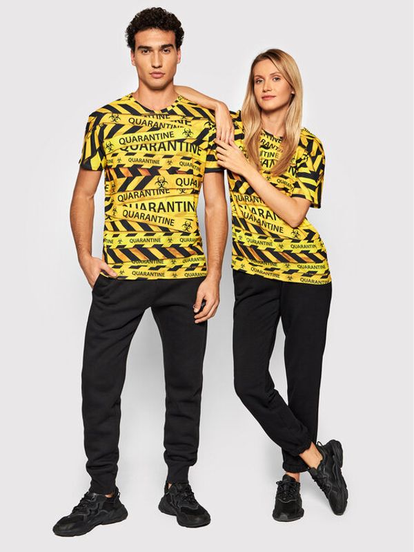 Mr. GUGU & Miss GO Mr. GUGU & Miss GO Тишърт Unisex Quarantine Жълт Regular Fit