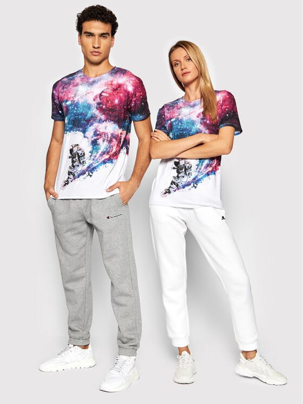 Mr. GUGU & Miss GO Mr. GUGU & Miss GO Тишърт Unisex Surfing Cosmonaut Цветен Regular Fit