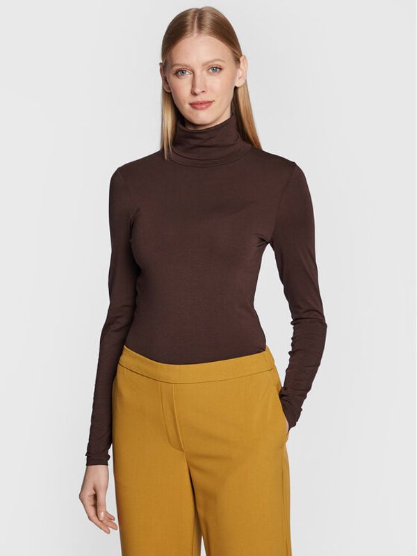 MSCH Copenhagen MSCH Copenhagen Поло Olivie 16990 Кафяв Slim Fit