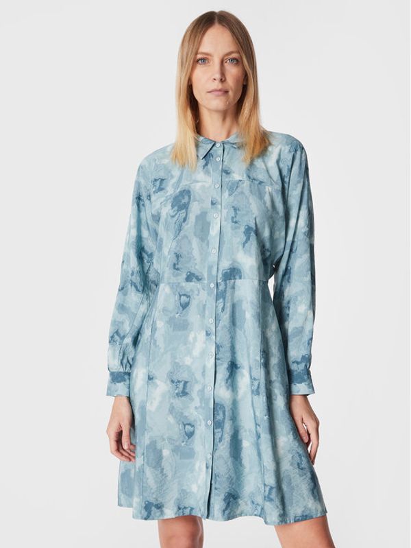 MSCH Copenhagen MSCH Copenhagen Рокля тип риза Annalise 17211 Син Regular Fit