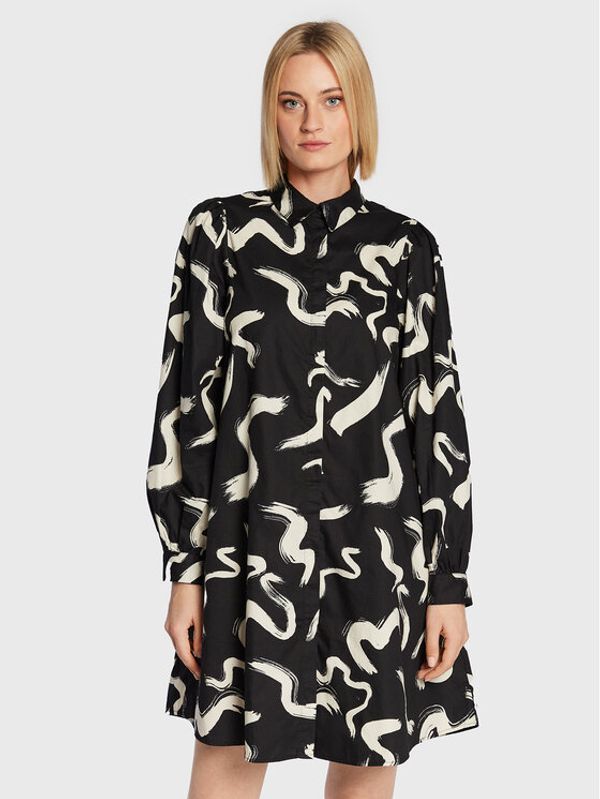 MSCH Copenhagen MSCH Copenhagen Рокля тип риза Petronia 17043 Черен Relaxed Fit