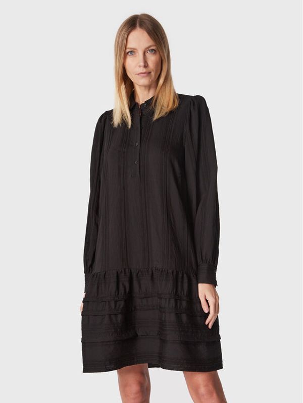 MSCH Copenhagen MSCH Copenhagen Рокля тип риза Renita 17164 Черен Relaxed Fit