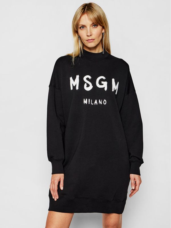 MSGM MSGM Плетена рокля 3041MDA67 217299 Черен Regular Fit