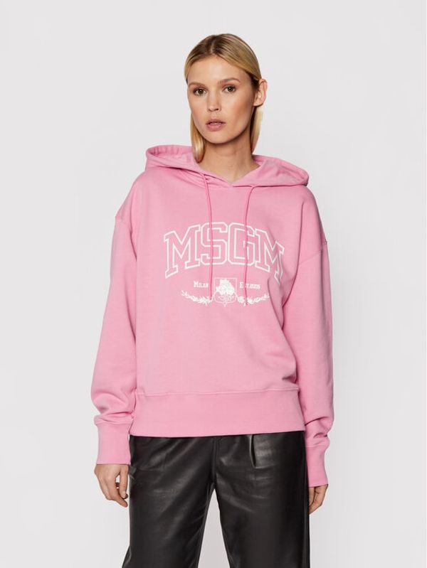 MSGM MSGM Суитшърт 3141MDM170 217799 Розов Loose Fit