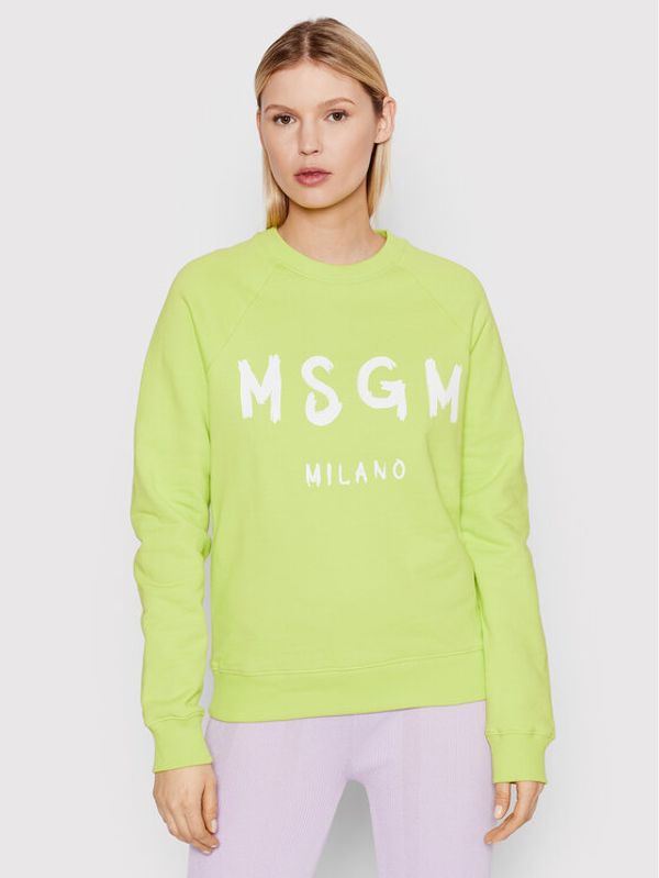 MSGM MSGM Суитшърт 3241MDM513 227299 Зелен Regular Fit