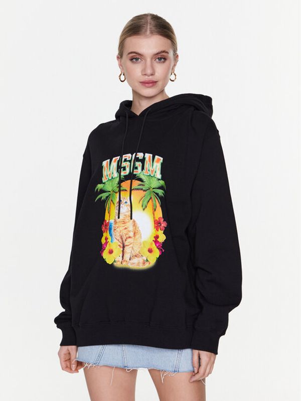 MSGM MSGM Суитшърт 3441MDM214 237000 Черен Relaxed Fit