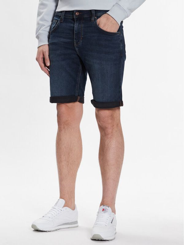 Mustang Mustang Дънкови шорти Chicago 1013432 Тъмносин Regular Fit