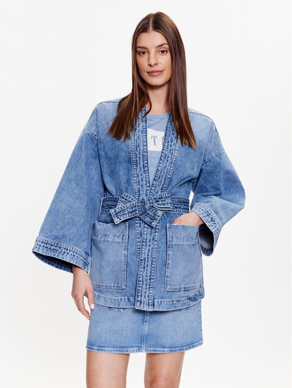 Mustang Mustang Дънково яке 1013516 Син Regular Fit