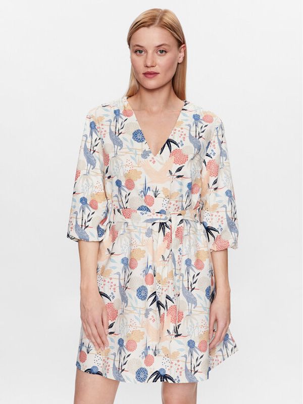 Mustang Mustang Ежедневна рокля Fanny Aop 1013371 Бежов Regular Fit