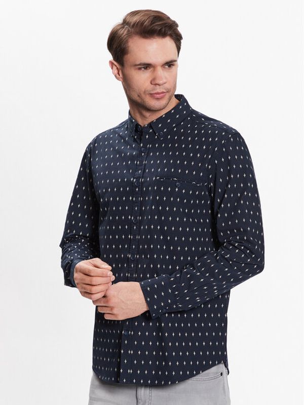 Mustang Mustang Риза Casper 1013477 Тъмносин Slim Fit