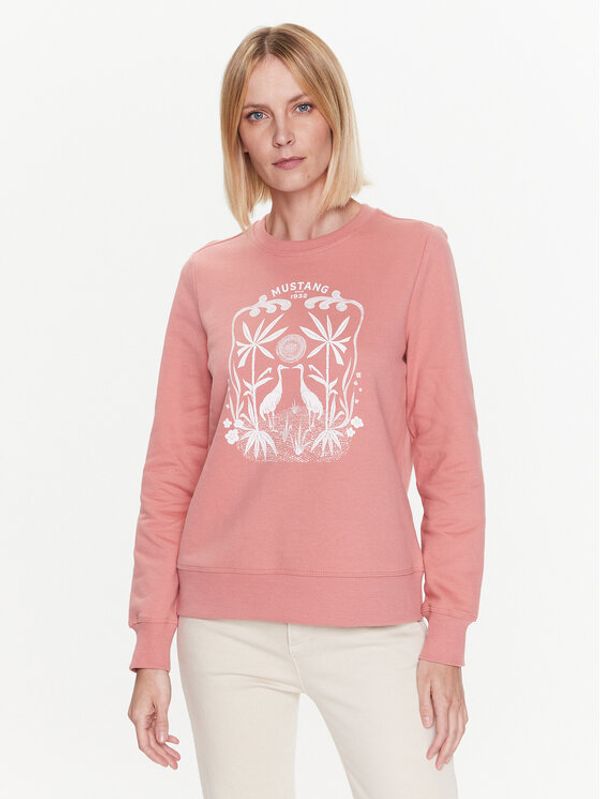 Mustang Mustang Суитшърт Bea 1013574 Розов Regular Fit