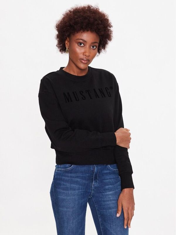 Mustang Mustang Суитшърт Bea 1013622 Черен Regular Fit
