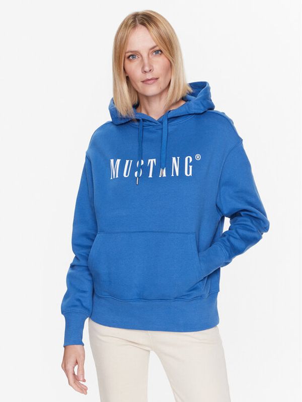 Mustang Mustang Суитшърт Bianca 1013572 Син Regular Fit