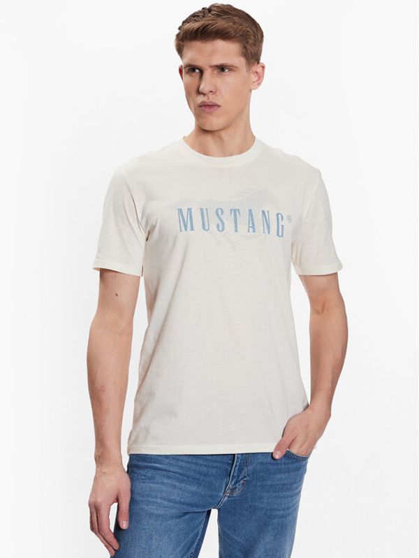Mustang Mustang Тишърт Alex 1013547 Екрю Regular Fit