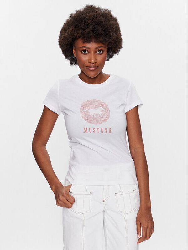 Mustang Mustang Тишърт Alexia 1013390 Бял Regular Fit