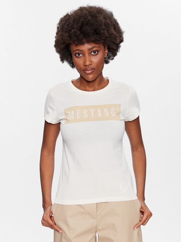 Mustang Mustang Тишърт Alexia 1013391 Екрю Regular Fit