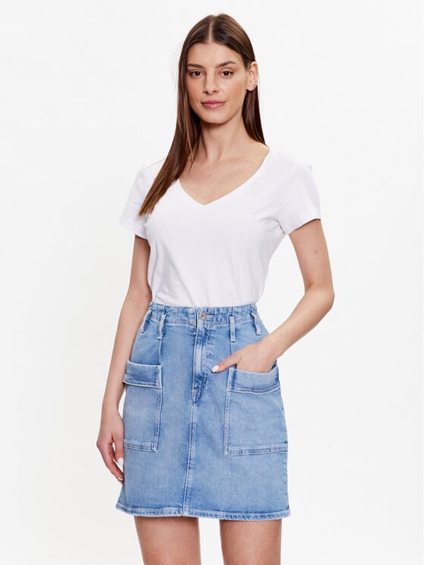 Mustang Mustang Тишърт Alexia 1013398 Бял Regular Fit