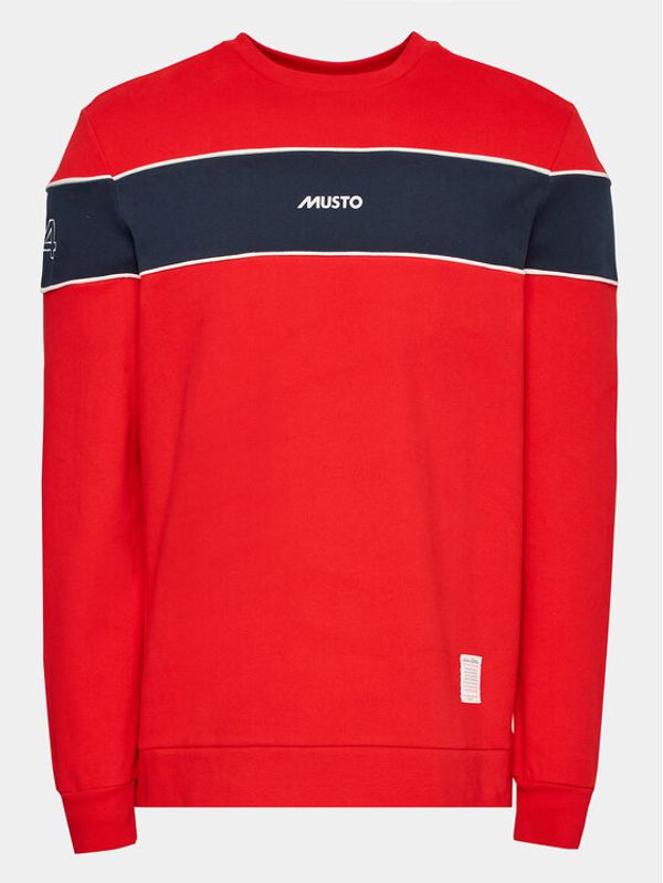 Musto Musto Суитшърт 64 82457 Червен Regular Fit