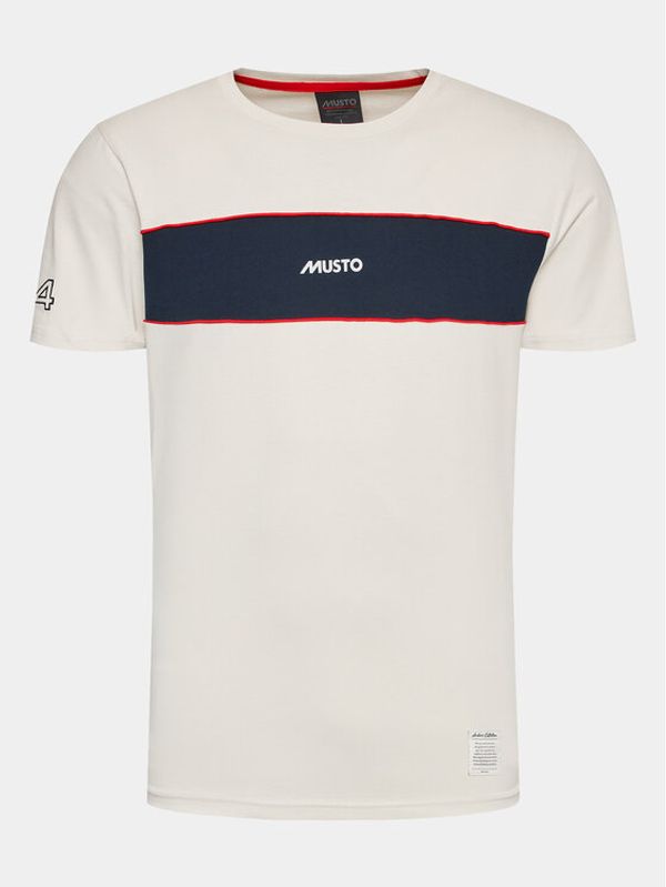 Musto Musto Тишърт 64 Logo 82475 Сив Regular Fit