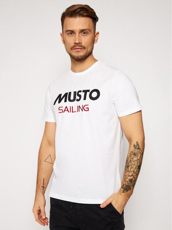 Musto Musto Тишърт 82020 Бял Regular Fit