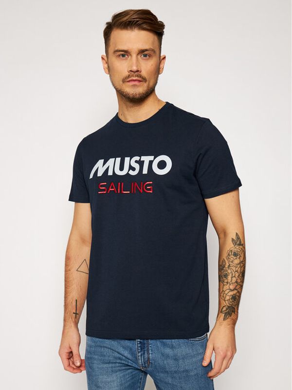 Musto Musto Тишърт 82020 Тъмносин Regular Fit