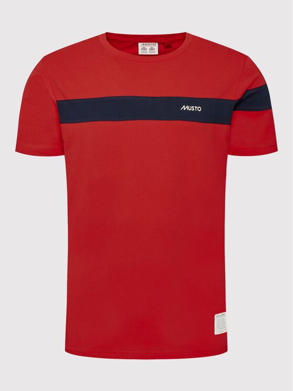 Musto Musto Тишърт 82158 Червен Regular Fit