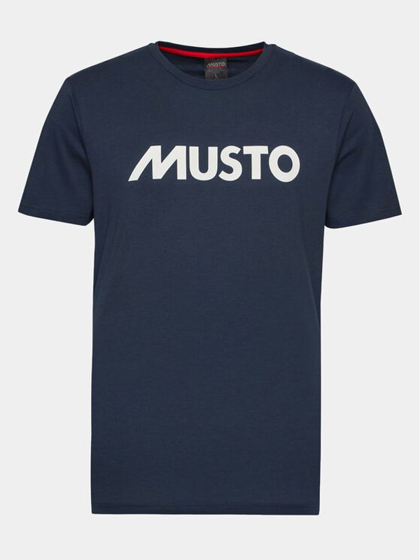 Musto Musto Тишърт Logo 82451 Тъмносин Regular Fit